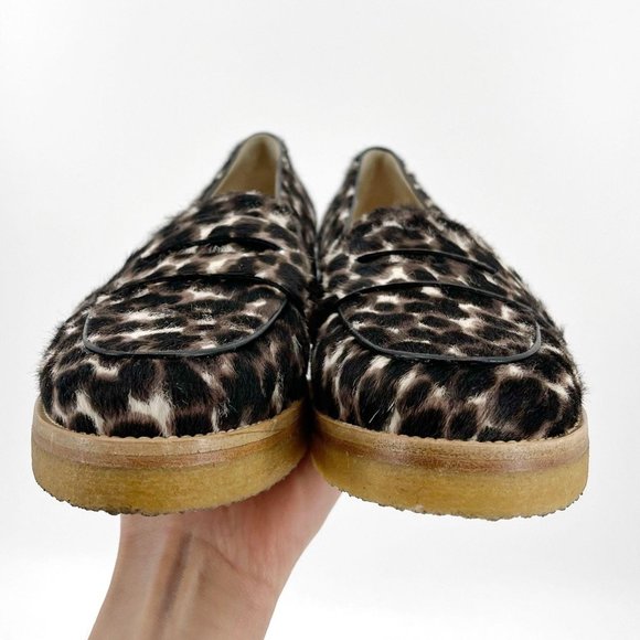 Longchamp Calf Hair Animal Print Penny Loafer - Picture 7 of 12